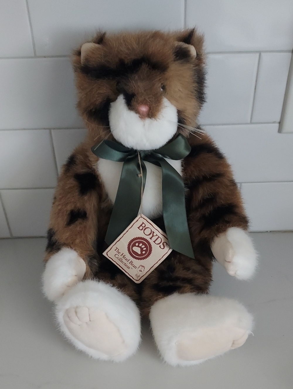Vintage Boyd's Bears Suzy Snugglepuss Cat Plush Bean Bag Stuffed Animal W/ Tags